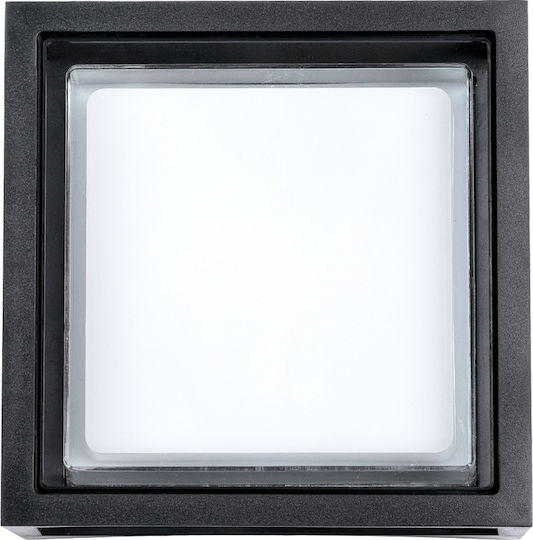 GloboStar Majestic Επιτοίχια Εξωτερική Πλαφονιέρα LED IP65 10W με Φυσικό Λευκό Φως 17x17x9εκ.