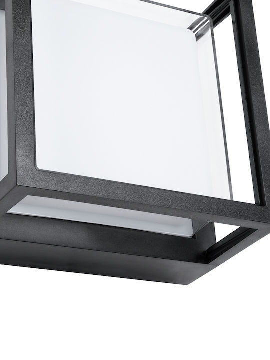GloboStar Majestic Επιτοίχια Εξωτερική Πλαφονιέρα LED IP65 10W με Φυσικό Λευκό Φως 17x17x9εκ.
