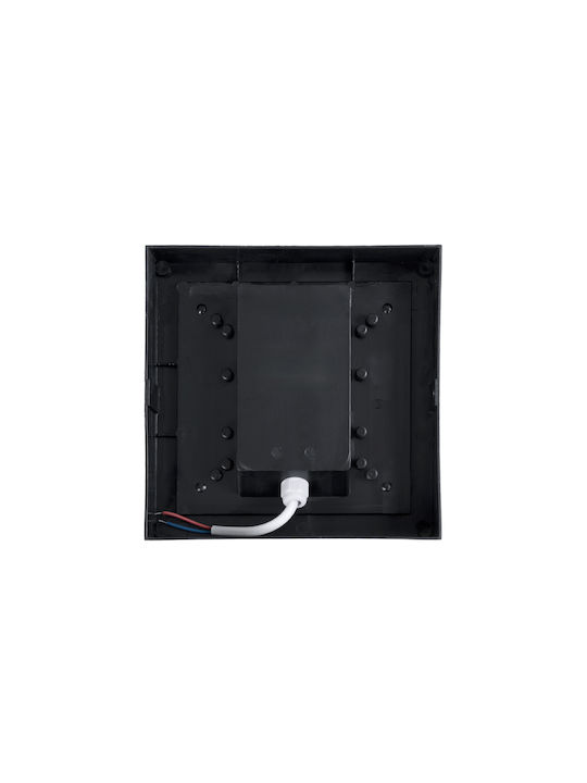 GloboStar Nexus Square Wandmontierte Außenbeleuchtung Deckenleuchte LED IP65 10W mit Natürliches Weiß Licht 17x17x9cm