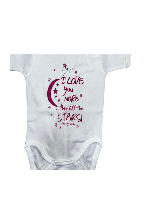 Pretty Baby Baby Bodysuit Short-Sleeved White