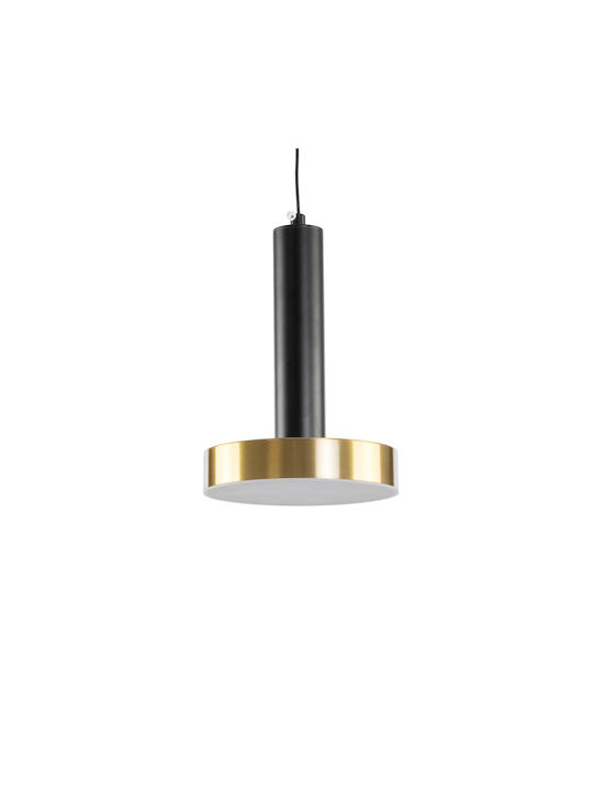GloboStar ZANE Black LED Pendant Ceiling Light with Warm to Cool White Light 15x20x20cm