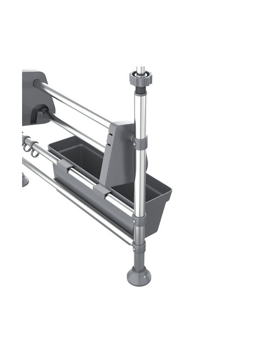 Adjustable Aluminum Kitchen Organizer 344378 Silver