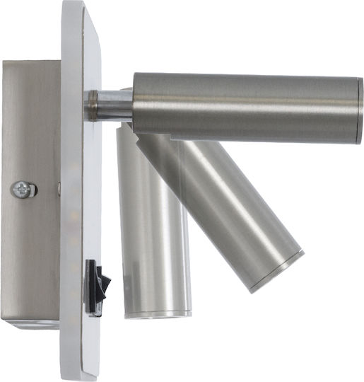 GloboStar Lady-S Single LED Natural White Spot in Silver Color