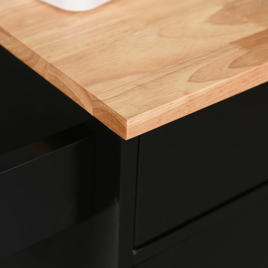 Floor Cabinet Black 83x45x91.5 cm