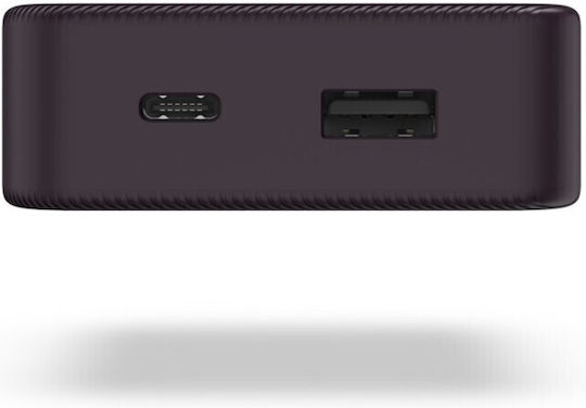 HAMA Colour 10 Power Bank 10000mAh with USB-A Port and USB-C Port Plum
