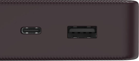 HAMA Colour 20 Power Bank 20000mAh with USB-A Port and USB-C Port Plum