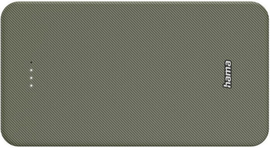 HAMA Colour 20 Power Bank 20000mAh με Θύρα USB-A και Θύρα USB-C Πράσινο