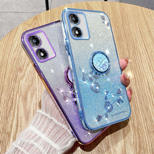 Gradient Glitter Back Cover Σιλικόνης Μπλε (Moto E13)