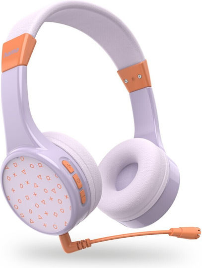 HAMA Teens Guard II Wireless On Ear / Over Ear Multimedia Headphone with Microphone Bluetooth / USB-C Purple