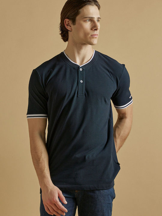 Polo Blouse Navy Blue