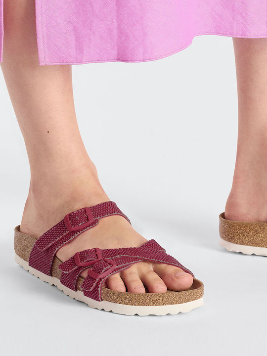 Franca Flache Sandalen für Damen in Fuchsie Farbe