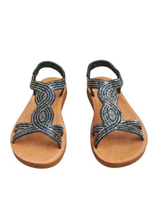 Women's Flat Sandals Anatomic in Black Color