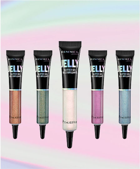Rimmel Jelly Glitter Gel Σκιά Ματιών σε Υγρή Μορφή με Μωβ Χρώμα 11ml