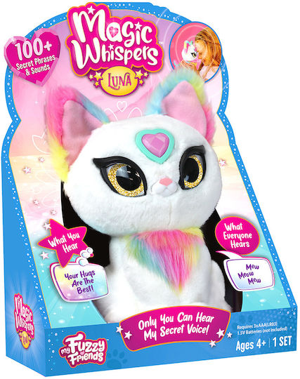 Giochi Preziosi Plush Kitten My Fuzzy Friends Magic Whisper Kitty Luna For 4+ Years 17 cm