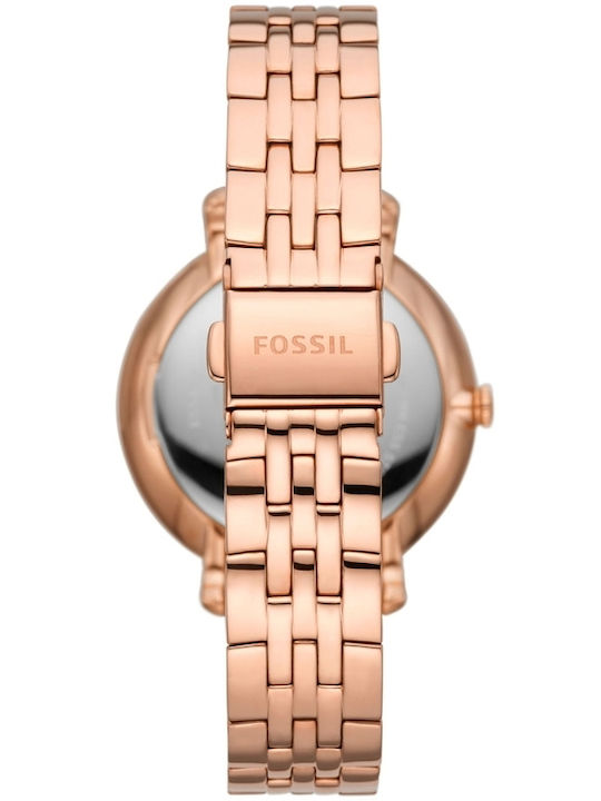 Fossil Jacqueline Кварцов Часовник с Метална Верижка
