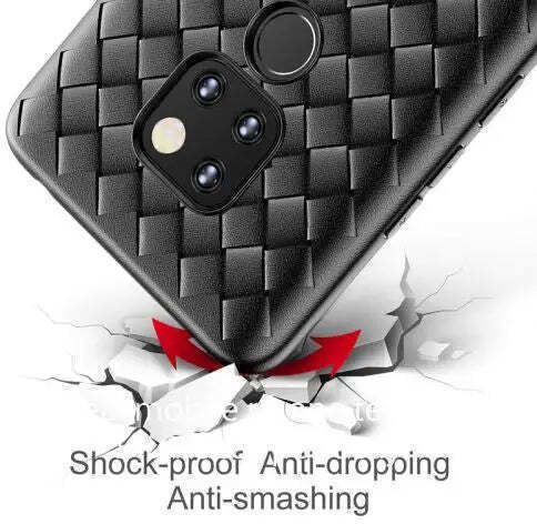 Baseus Bv Weaving Umschlag Rückseite Silikon Schwarz (Huawei Mate 20)