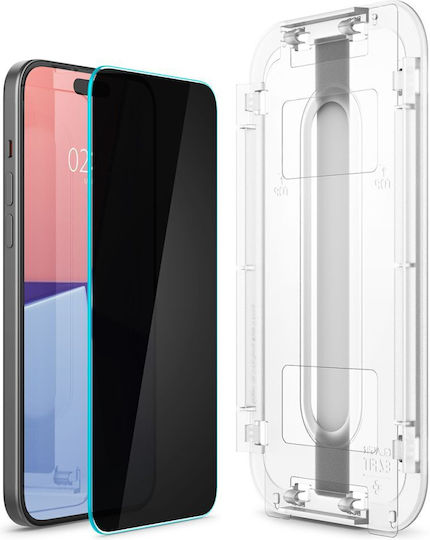 Spigen Glass Privacy Tempered Glass (iPhone 15 Pro Max)