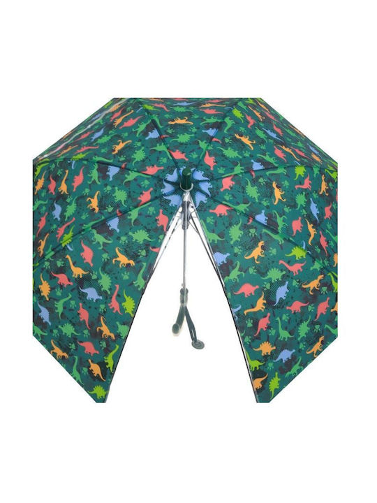 Real Star Kids Curved Handle Auto-Open Umbrella with Diameter 50cm Green