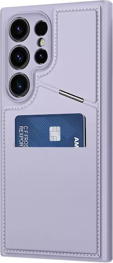 Dux Ducis Mag Back Cover Leather / Synthetic Leather Purple (Galaxy S24 Ultra)