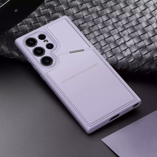 Dux Ducis Mag Back Cover Leather / Synthetic Leather Purple (Galaxy S24 Ultra)