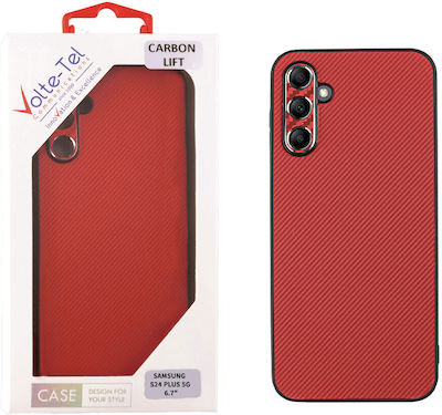 Volte-Tel Back Cover Silicone Durable Red (S24+ PLUS 5G (Samsung))