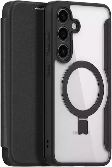 Dux Ducis Skin X Pro Back Cover Piele / Plastic Magnetic Negru (Galaxy S24+)