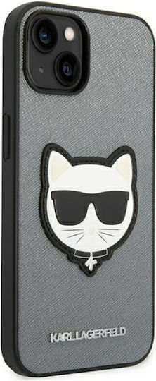 Karl Lagerfeld Hardcase Задна корица Пластмаса / Кожа Устойчив Сив (iPhone 14 Плюс)