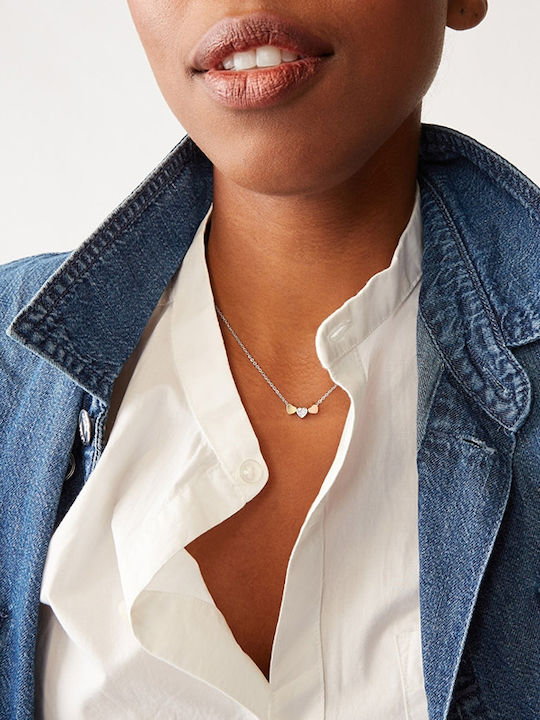 Fossil Motifs Necklace from Steel