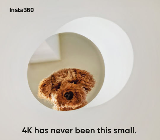 Insta360 GO 3S Standard Edition 64GB Action Camera 4K Ultra HD 360° Capture Underwater Midnight Black with Screen 2" and Wi-Fi Black