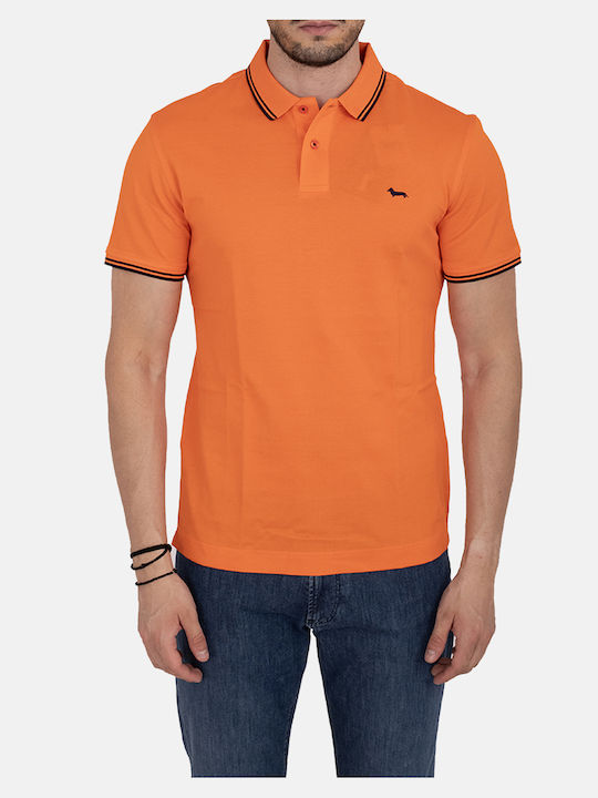 Harmont & Blaine Men's Short Sleeve Blouse Polo Orange