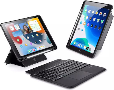Bluetooth Flip Cover Δερματίνης με Πληκτρολόγιο Μαύρο (iPad 2019/2020/2021 10.2'' / iPad Air 2019 / iPad Pro 2017 10.5"Universal 10.5")