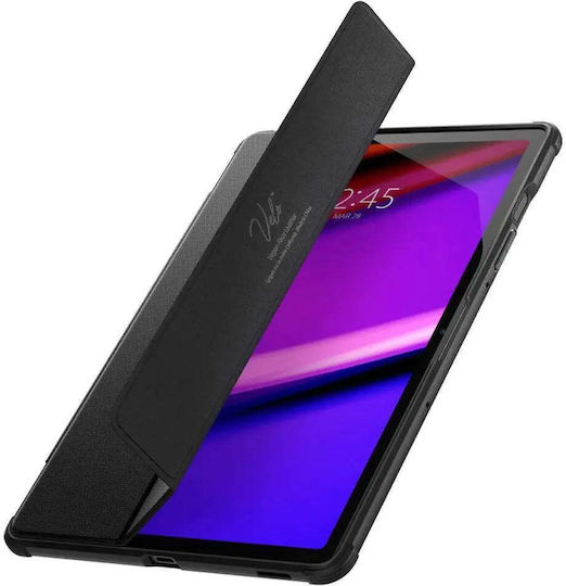 Spigen Rugged Armor Pro Flip Cover Ανθεκτική Μαύρη (Galaxy Tab S9 FE)