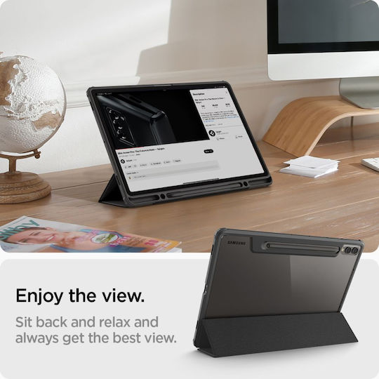 Spigen Ultra Hybrid Pro Flip Cover Schwarz für Galaxy Tab S9+