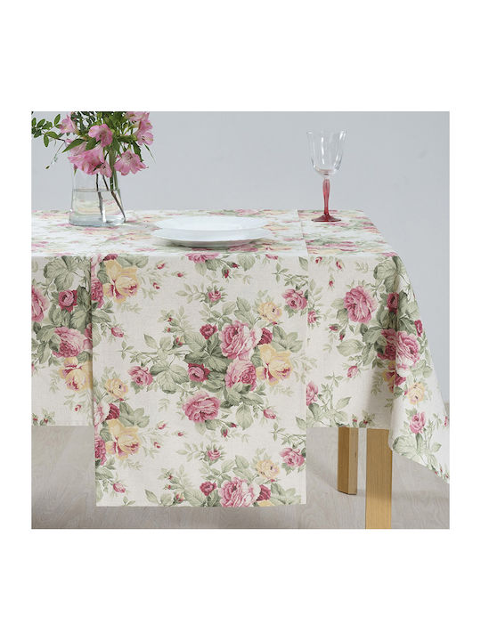 Dimeco 5260 Cotton & Polyester Tablecloth Multicolour 140x220cm