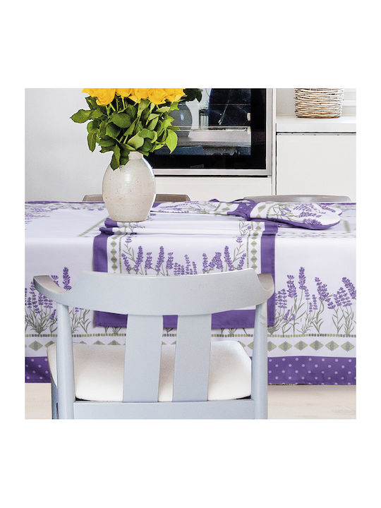Das Home Läufer 0722 White, Purple, Green 45x140cm