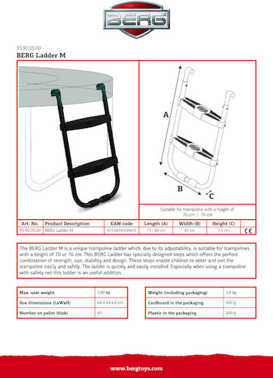 M Ladder Trampoline