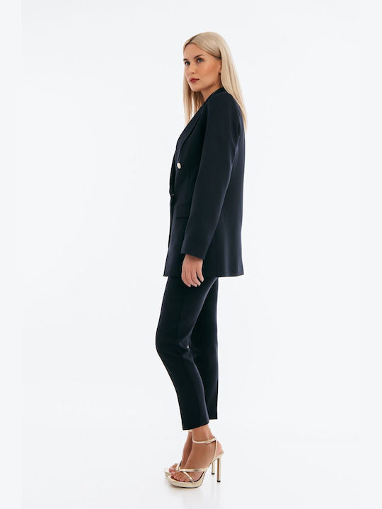 Freestyle Women's Black Suit in Straight Line