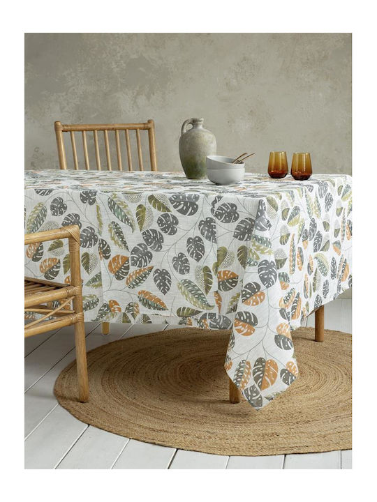 Nima Runner Cotton Innes Ecru (#F5F5DC), Grey (#808080) 40x160cm