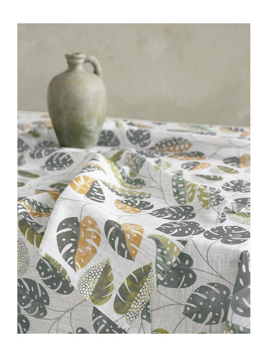 Nima Runner Cotton Innes Ecru (#F5F5DC), Grey (#808080) 40x160cm
