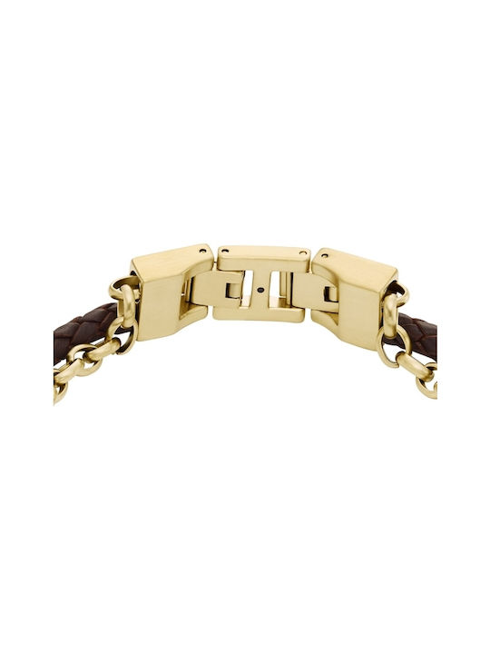 Fossil Brățară Pentru Bărbați Din Piele 21cm