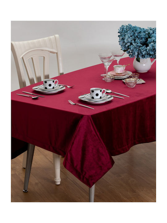 Liolios Home PLSTB035 Polyester Tablecloth Runner Burgundy 40x160cm