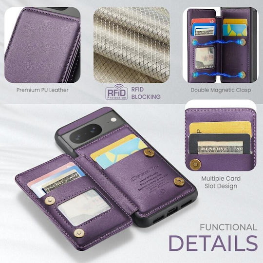 Luminus Wallet Πλαστικό Μωβ (Google Pixel 8Nokia C22)