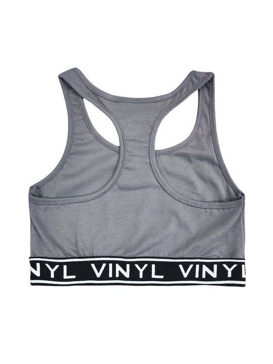 Vinyl Art Clothing Γυναικείο Μπουστάκι Γκρι