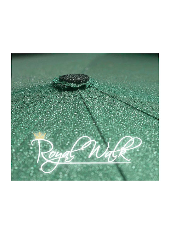 Royal Walk Rezistent la vânt Automat Umbrelă de ploaie Compact Verde