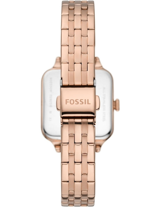 Fossil Courier Three Кварцов Часовник с Метална Верижка
