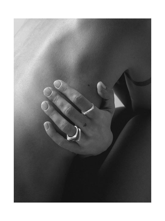 Nasilia Jewelry Damen Ring aus Silber Vergoldet