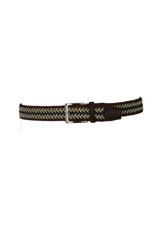 Privato LY0458 Men's Woven Brown Belt