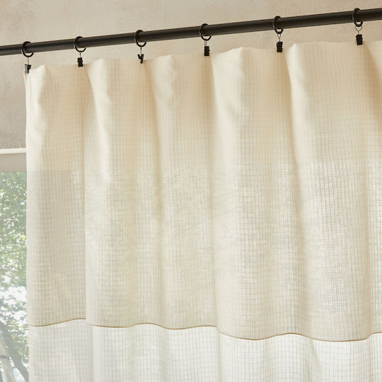 Vorhang aus Bio-Baumwoll-Voile 140x220 cm