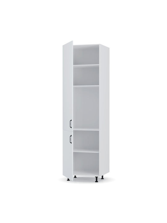 Modest Küchensäule Weiß 60x57x214cm