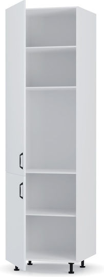 Modest Στήλη Κουζίνας Λευκό 60x57x214εκ.